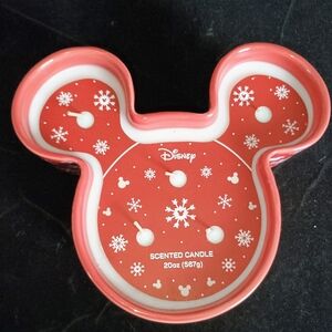 Disney Mickey Shaped Character Holiday Scented Candle Exclusive 20oz